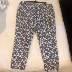Michael Kors Navy paisley pants